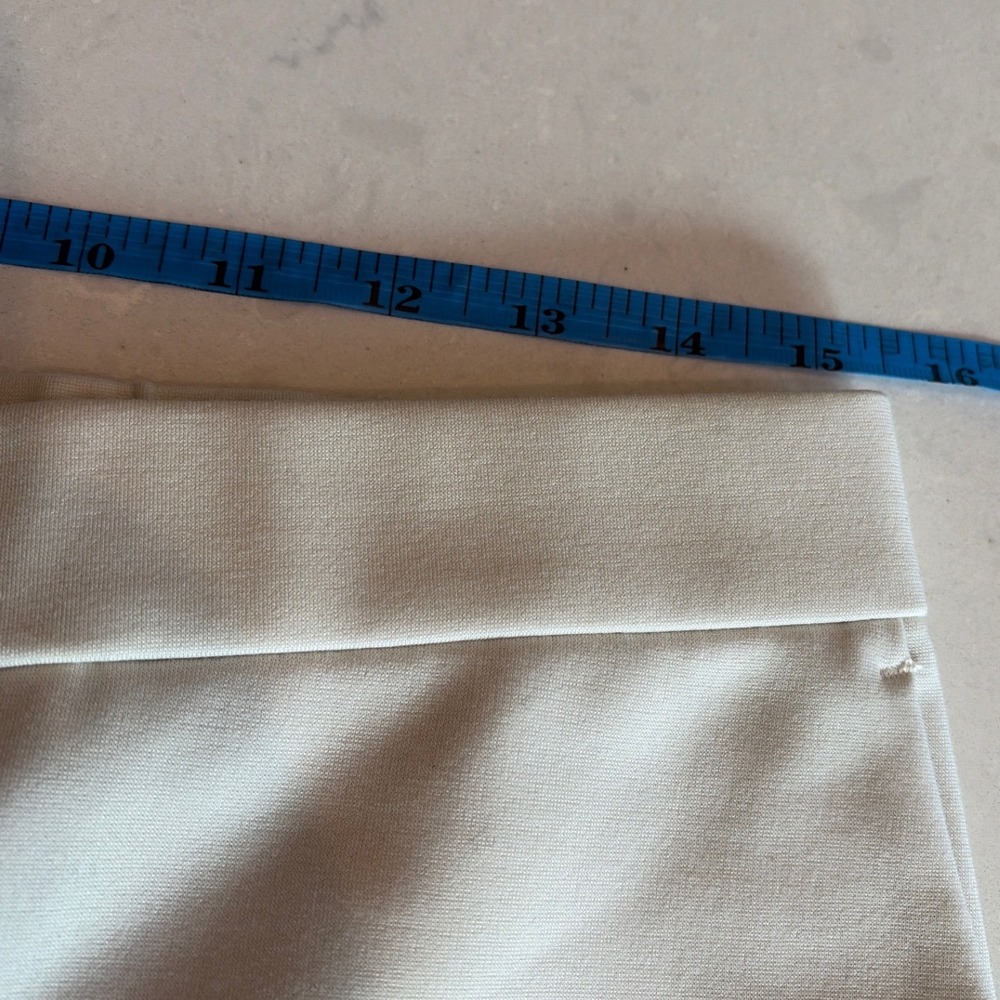 Eileen Fisher Trousers Womens Medium Cream Straight Leg Tencel Blend Minimalist - Picture 6 of 7